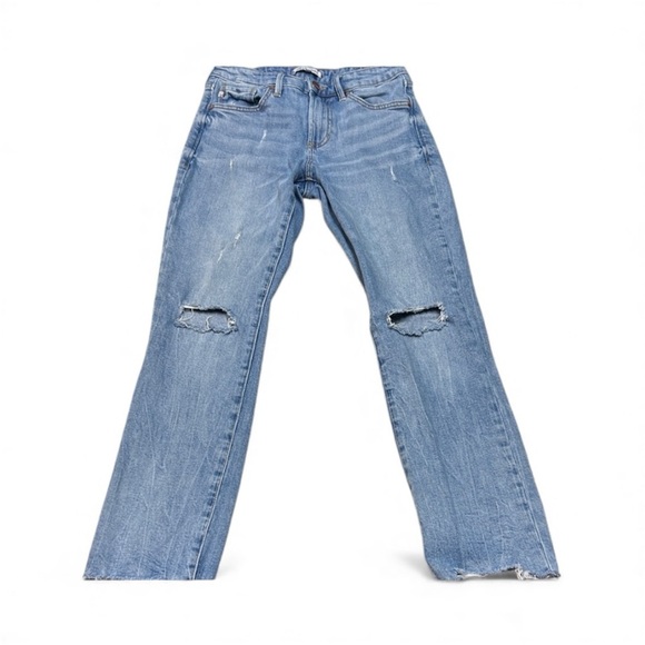 Dear John Denim - Dear John Light Blue Distressed Women's Cropped Jeans